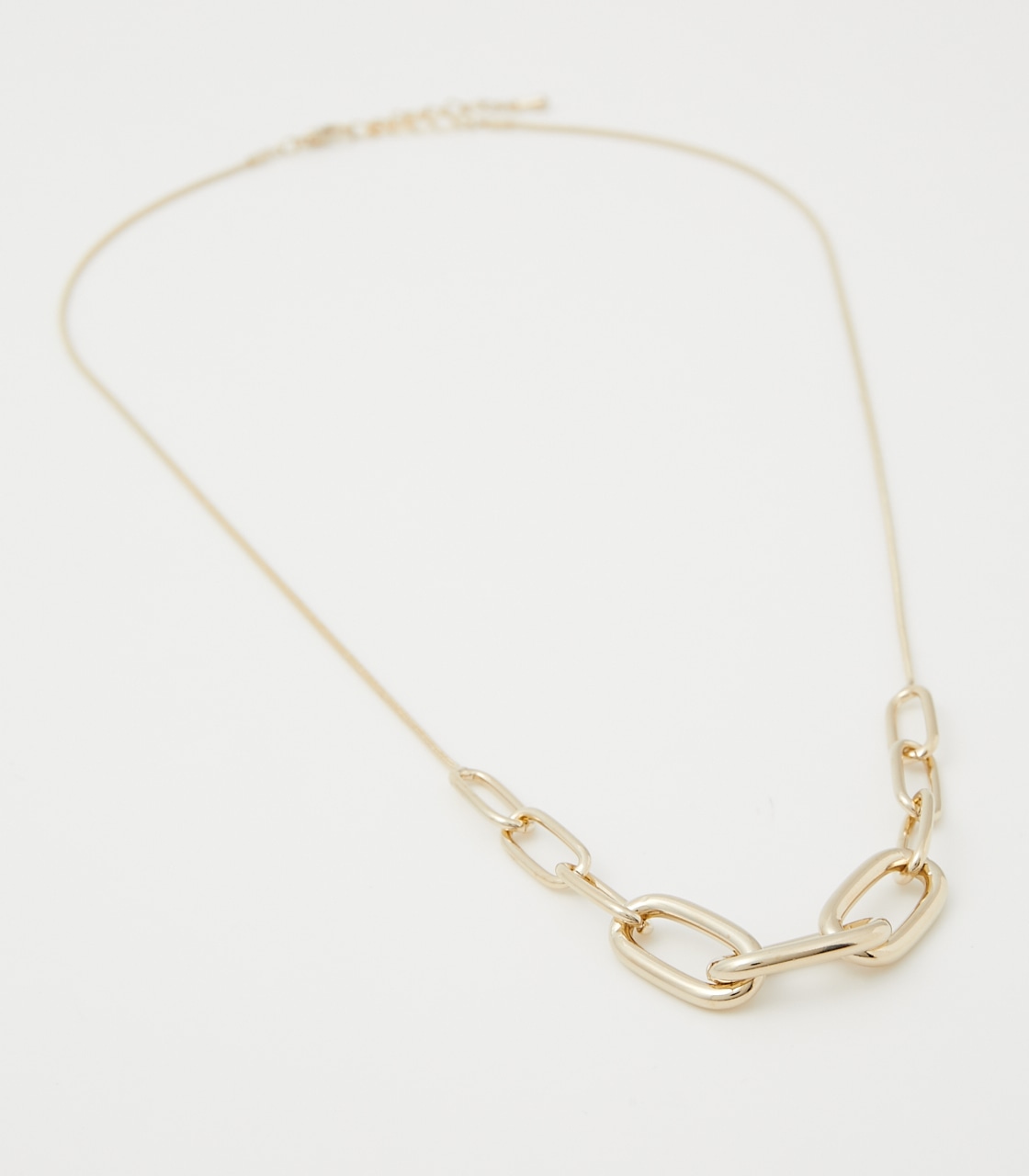 SYMMETRY CHAIN NECKLACE/シンメトリーチェーンネックレス 詳細画像 L/GLD 2