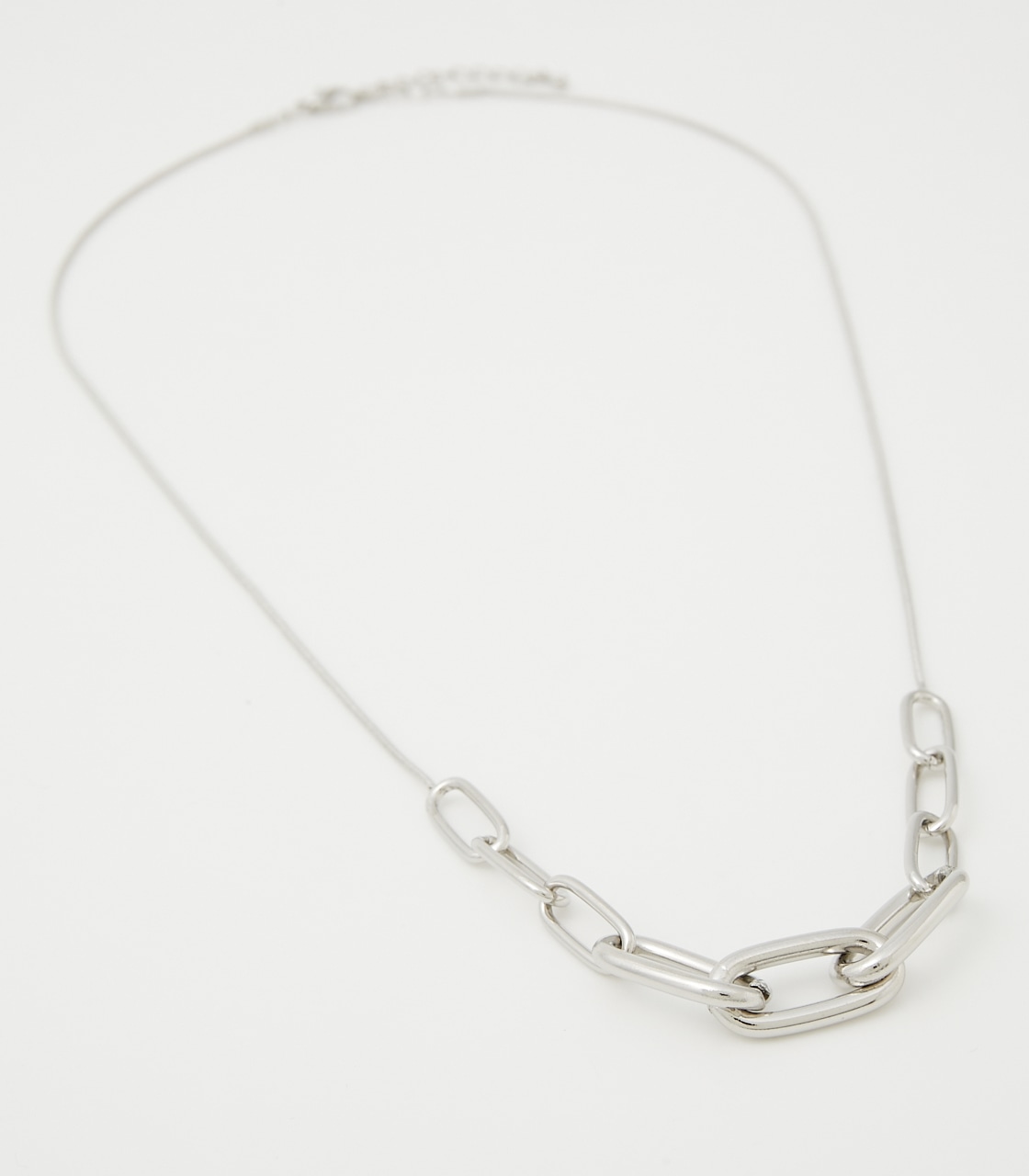 SYMMETRY CHAIN NECKLACE/シンメトリーチェーンネックレス 詳細画像 SLV 2