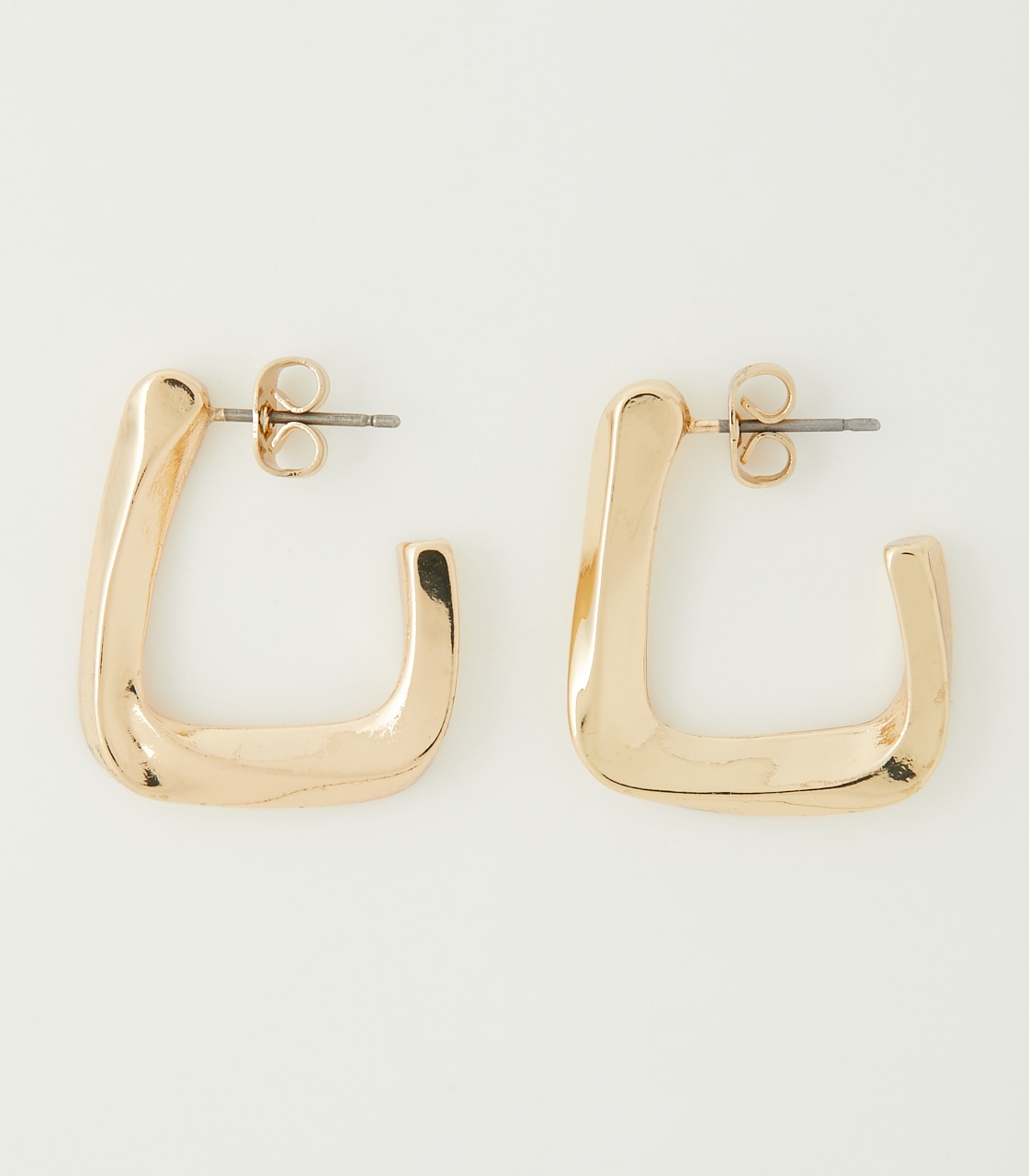 SQUARE METAL EARRINGS/スクエアメタルピアス 詳細画像 L/GLD 1