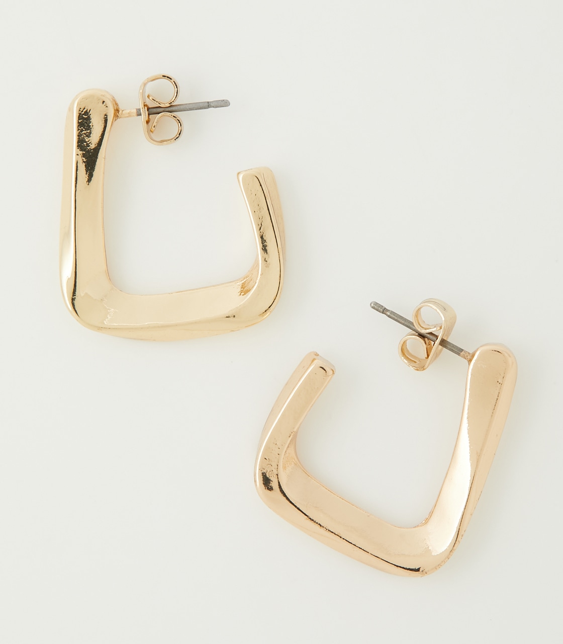 SQUARE METAL EARRINGS/スクエアメタルピアス 詳細画像 L/GLD 2