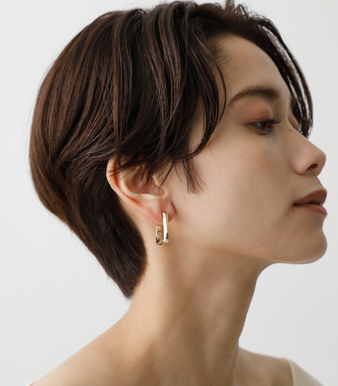 SQUARE METAL EARRINGS/スクエアメタルピアス 詳細画像 L/GLD 7