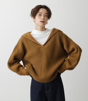 SAILOR COLOR KNIT TOPS/セーラーカラーニットトップス 詳細画像