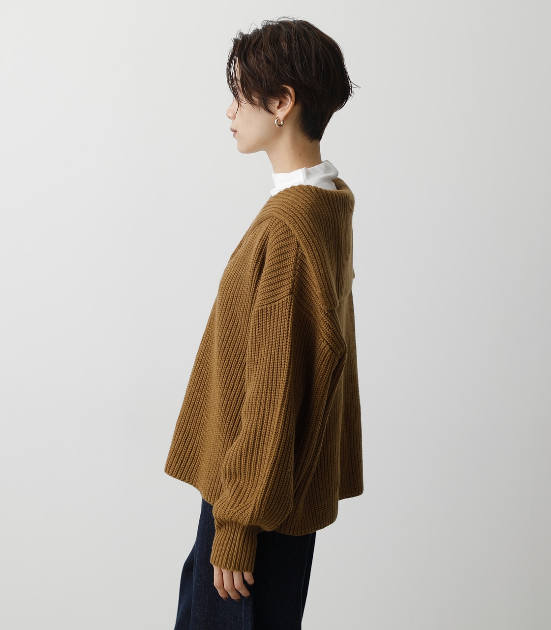 SAILOR COLOR KNIT TOPS/セーラーカラーニットトップス｜AZUL BY 