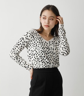 NUDIE 2WAY LEOPARD KNIT/ヌーディー2WAYレオパードニット｜AZUL BY 