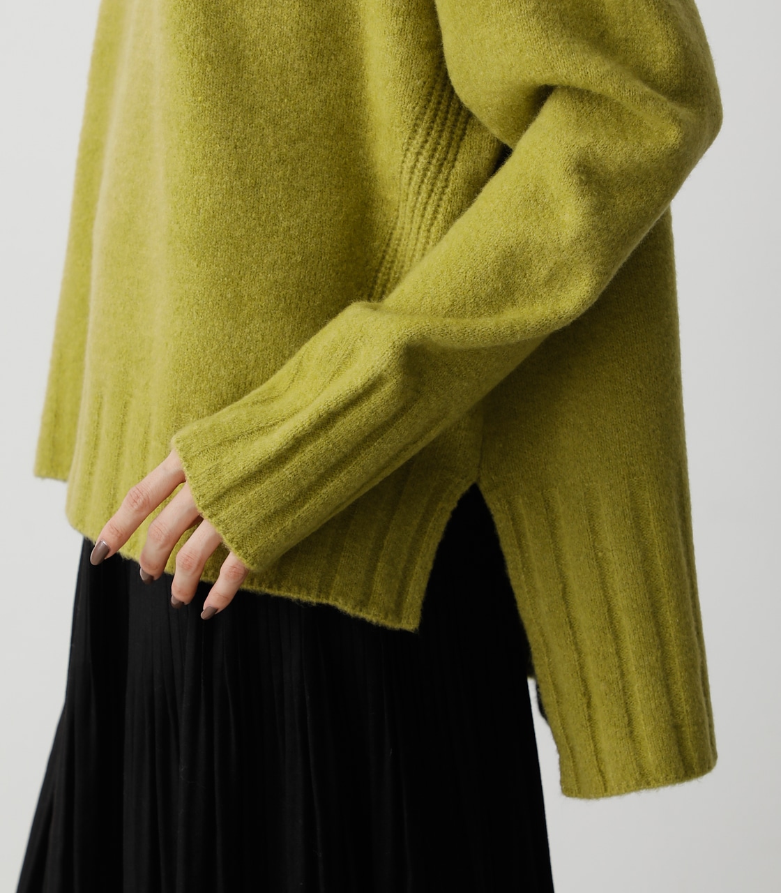 SOFT TOUCH HIGH NECK KNIT TOPS/ソフトタッチハイネックニットトップス 詳細画像 LIME 10