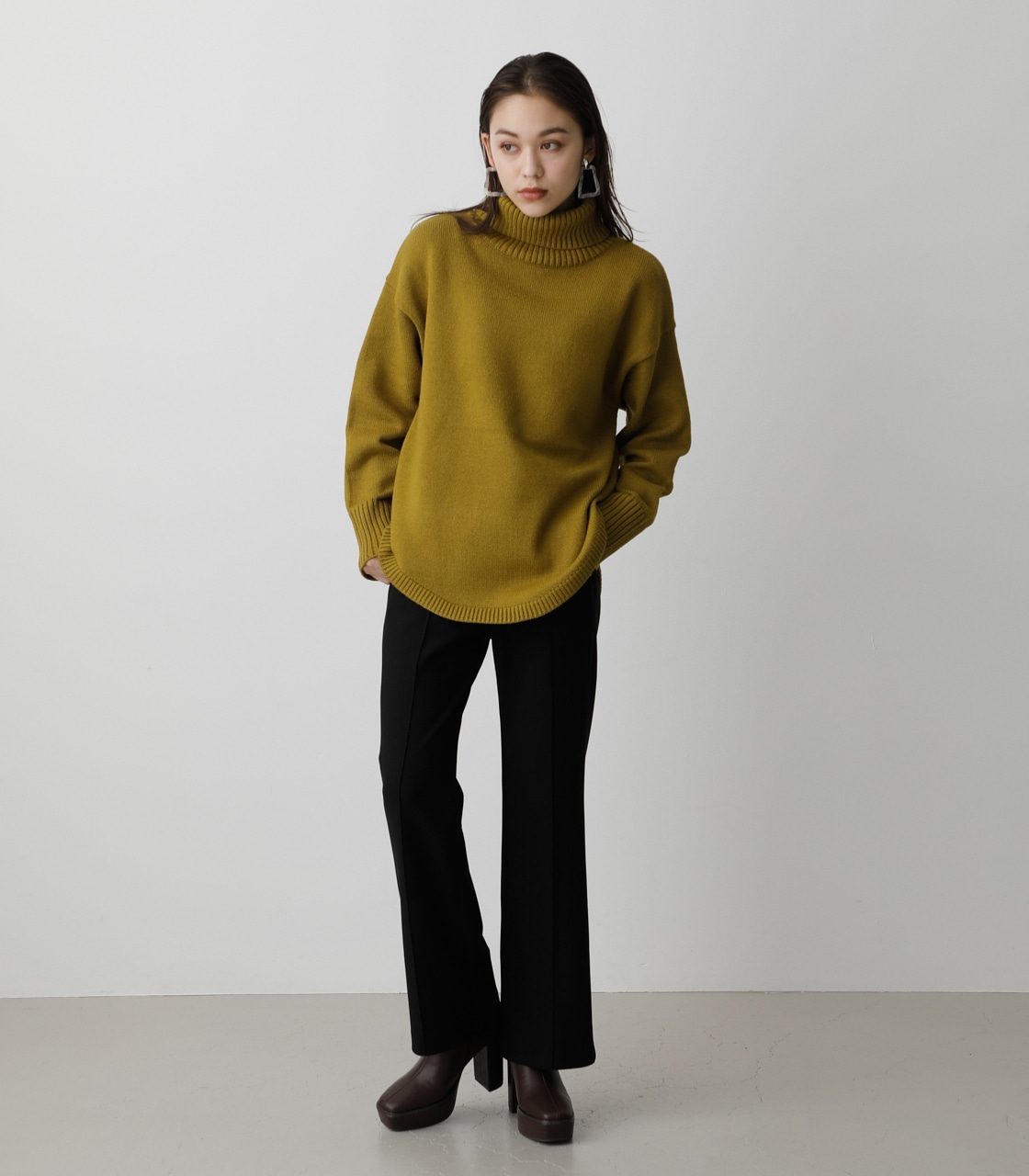 BIG TURTLE KNIT TOPS/ビッグタートルニットトップス 詳細画像 LIME 4