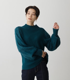 SHAGGY SLEEVE KNIT TOPS/シャギースリーブニットトップス｜AZUL BY