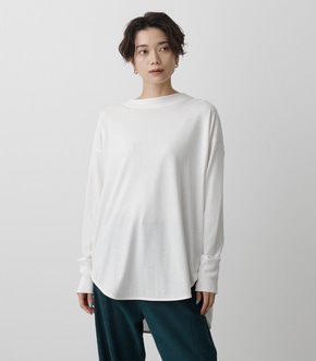 BACK BUTTON LONG T/バックボタンロングTシャツ 詳細画像