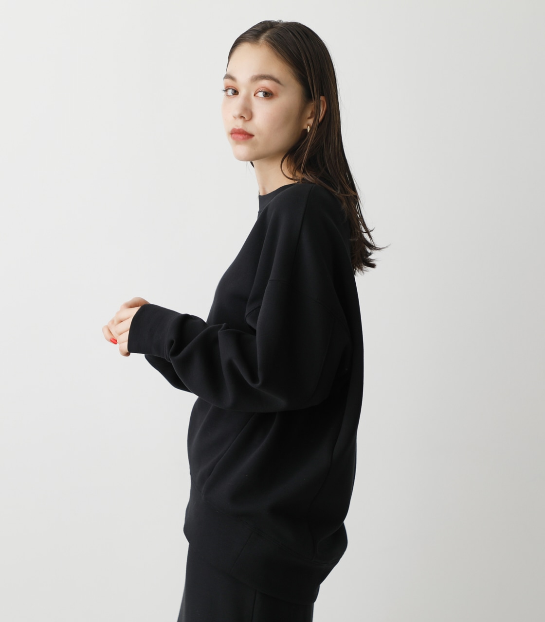LUXE LOOSE TOPS/リュクスルーズトップス 詳細画像 BLK 2