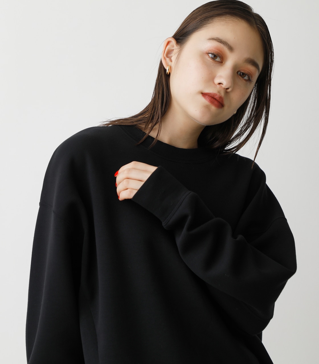 LUXE LOOSE TOPS/リュクスルーズトップス 詳細画像 BLK 3