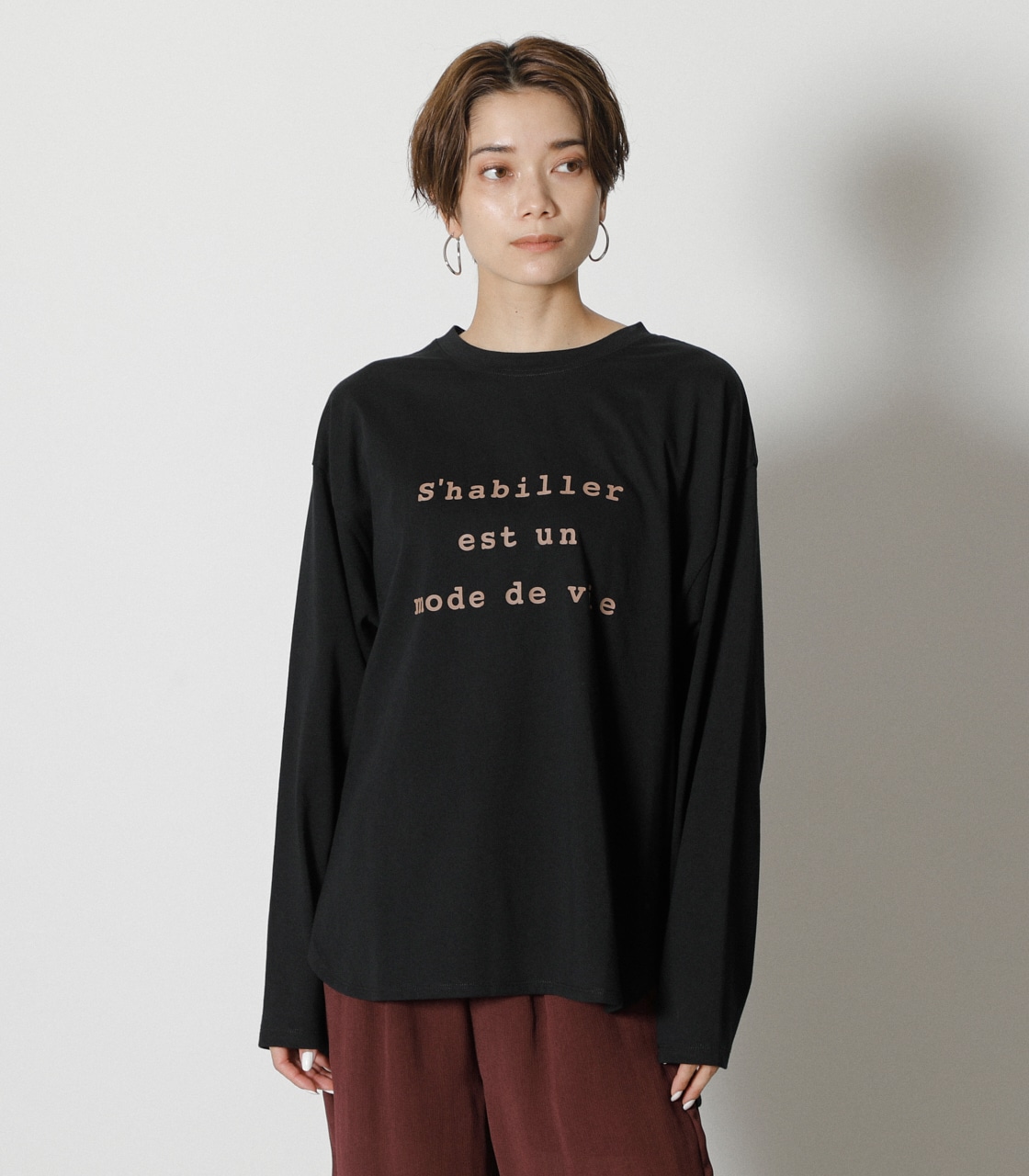 FRENCH FRONT LOGO TEE/フレンチフロントロゴTシャツ｜AZUL BY MOUSSY