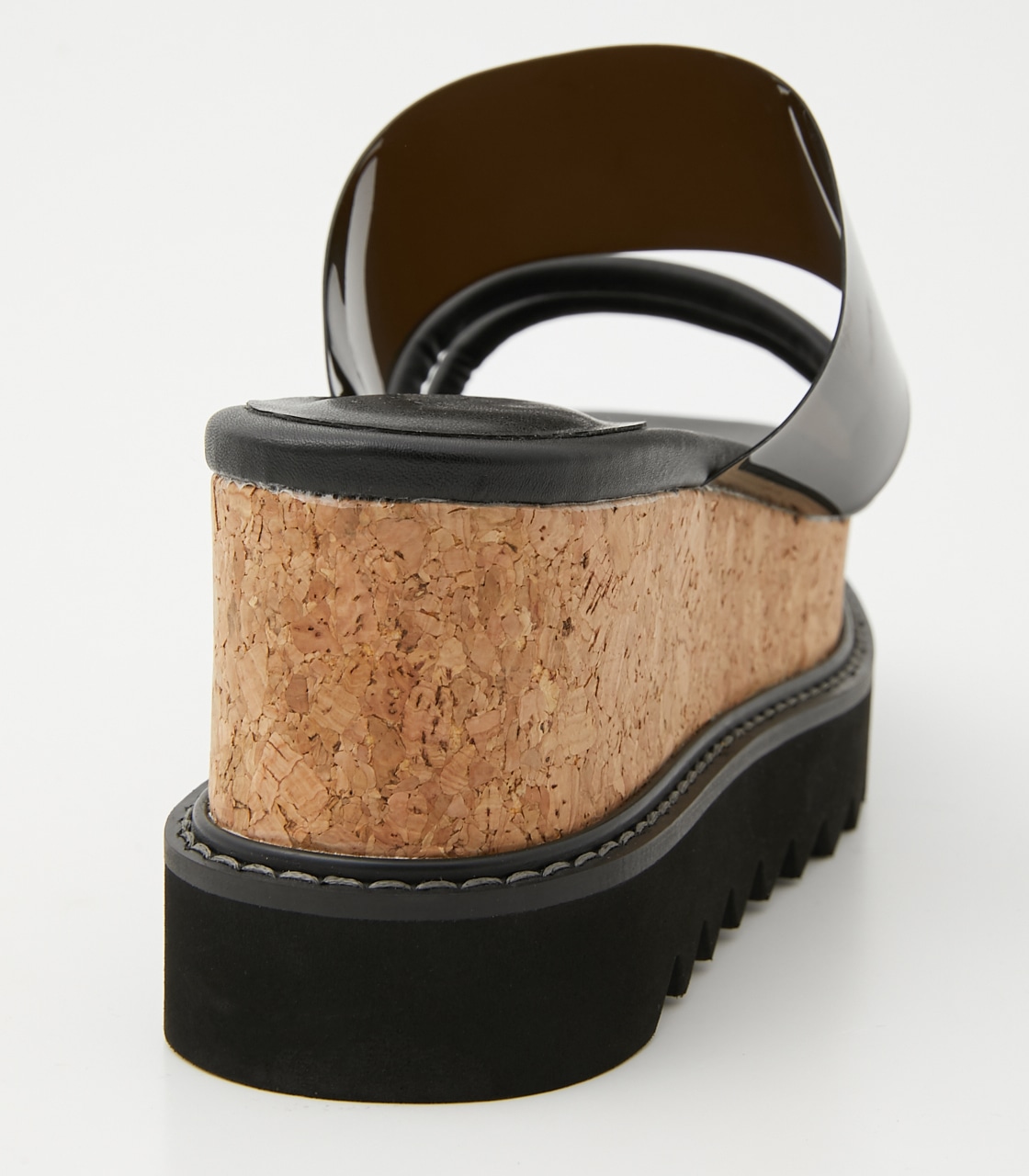 【1月9日(火)8:59まで期間限定価格】SHARK SOLE CORK HEEL SANDALS/シャークソールコルクヒールサンダル