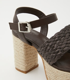 JUTE HEEL STRAP SANDALS/ジュートヒールストラップサンダル 詳細画像