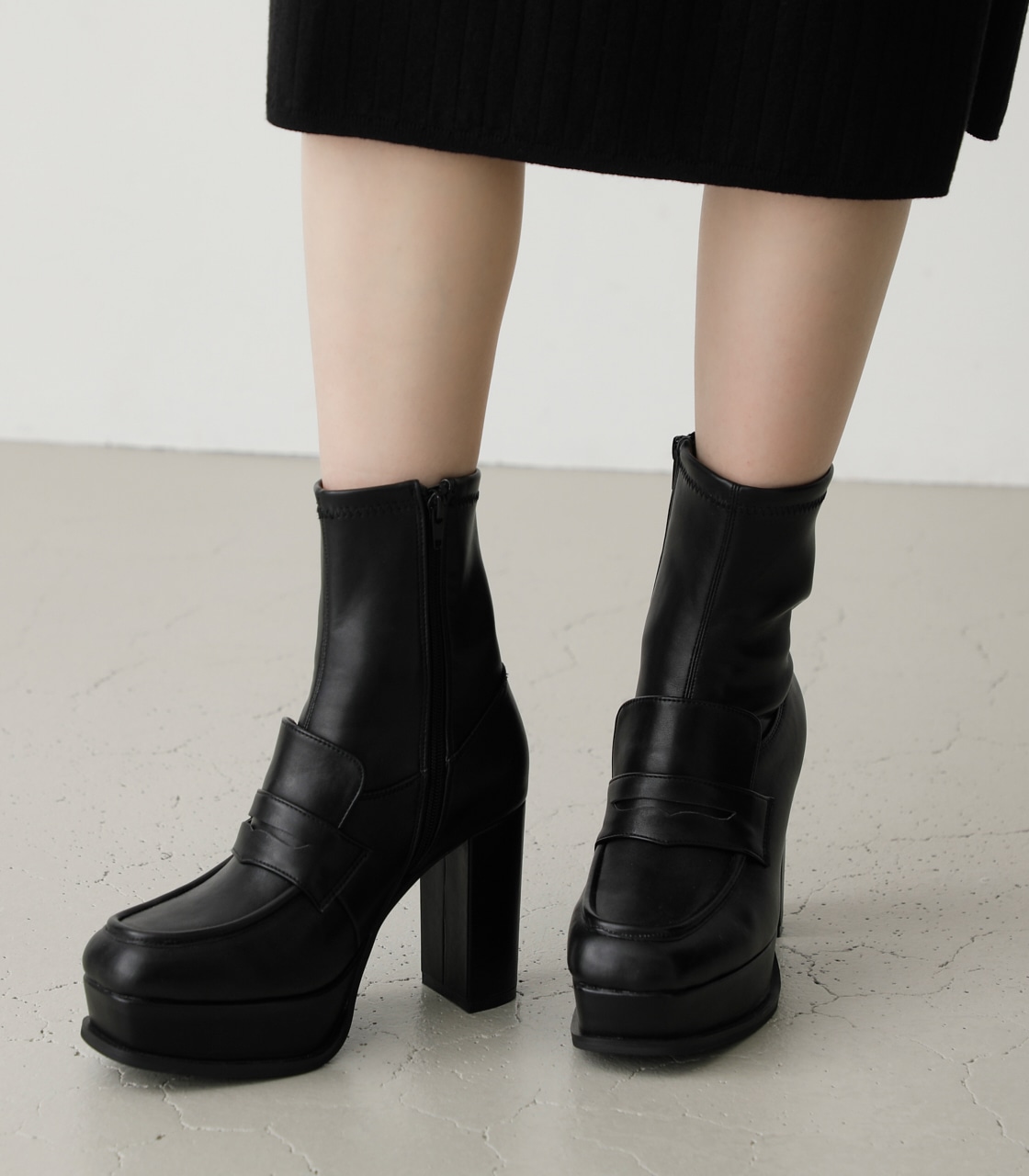 LOAFER BOOTS/ローファーブーツ 詳細画像 BLK 7