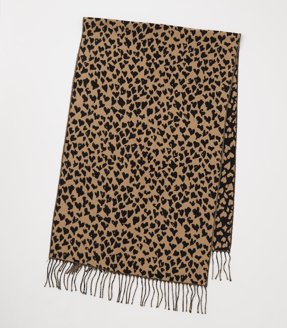 Heine Stole brown-cream animal pattern elegant Accessories Kerchiefs Stoles 