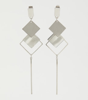 MARBLE×SQUARE METAL EARRINGS/MARBLE×SQUAREメタルピアス
