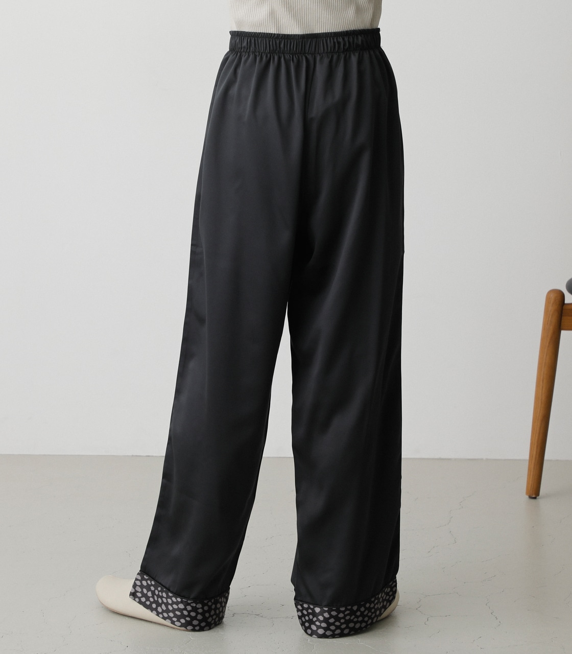 T/H SATIN PIPING PAJAMAS/T/Hサテンパイピングパジャマ 詳細画像 BLK 11