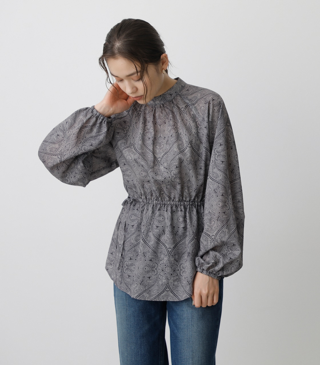 DAMASK PATTERN TOPS/ダマスクパターントップス｜AZUL BY MOUSSY