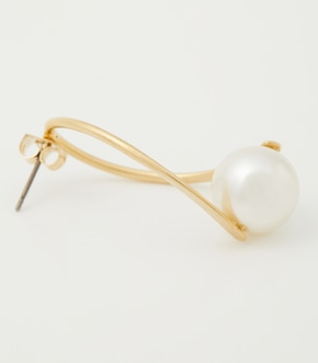 WRAPPED PEARL EARRINGS/ラップパールピアス 詳細画像