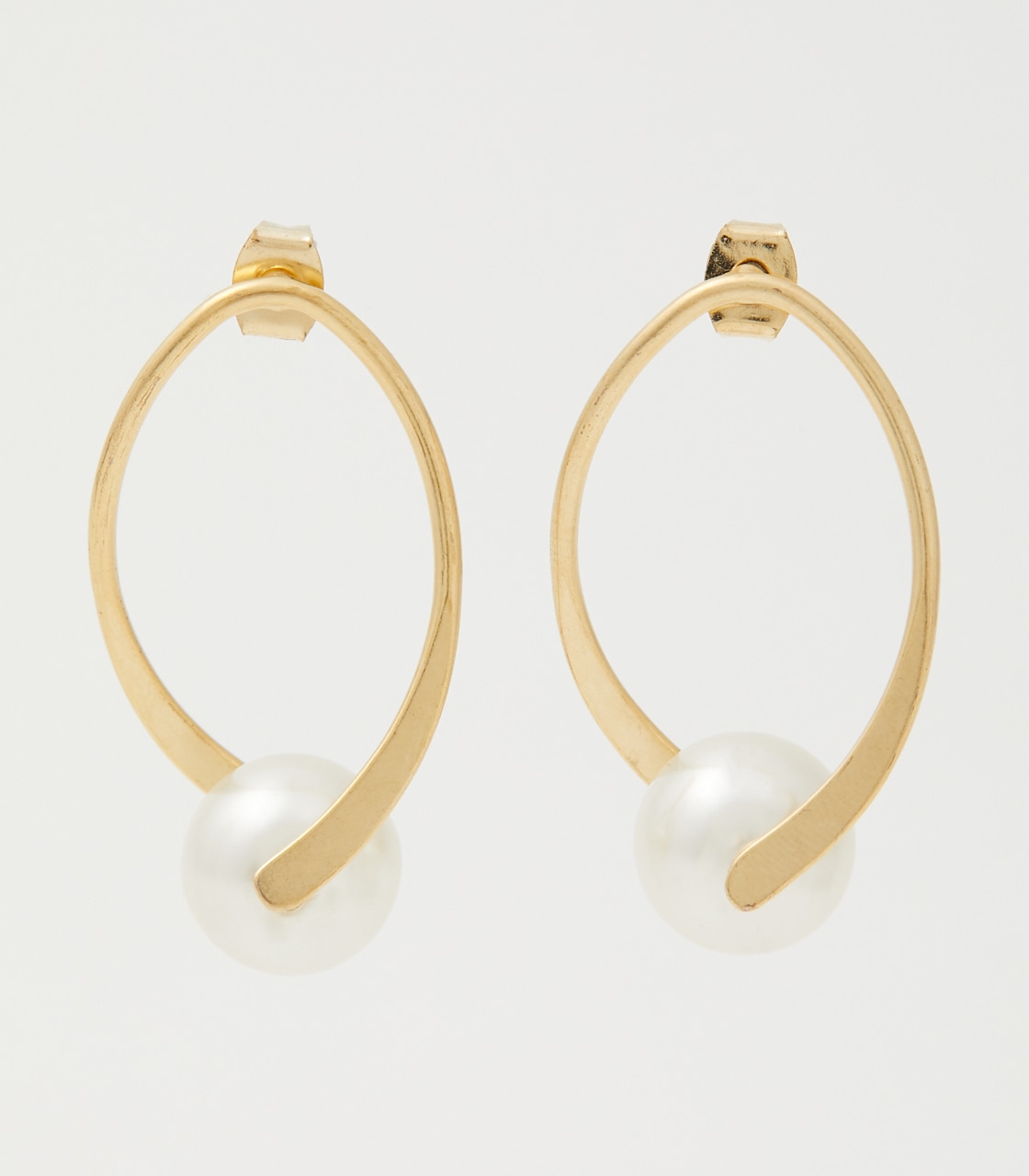 WRAPPED PEARL EARRINGS/ラップパールピアス 詳細画像 L/GLD 1