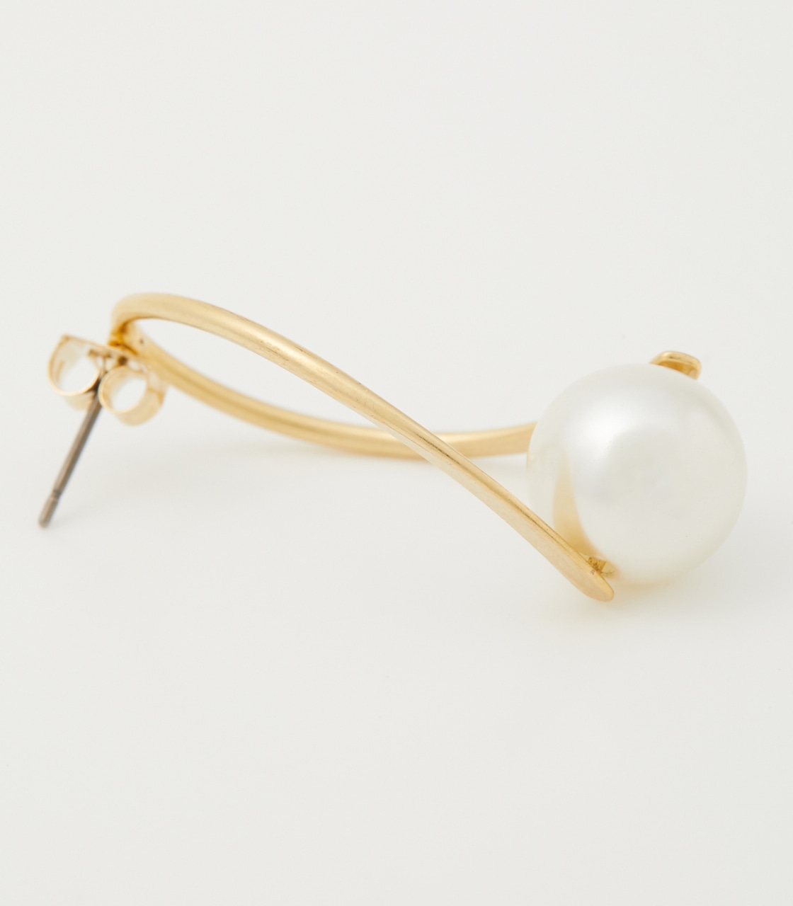 WRAPPED PEARL EARRINGS/ラップパールピアス 詳細画像 L/GLD 4