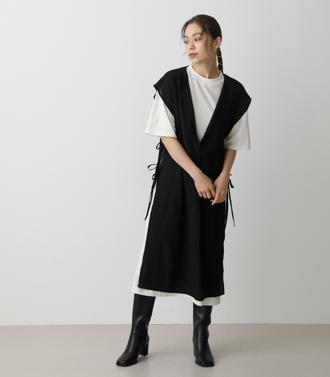 LONG VEST SET ONEPIECE/ロングベストセットワンピース｜AZUL BY MOUSSY（アズールバイマウジー）公式通販サイト