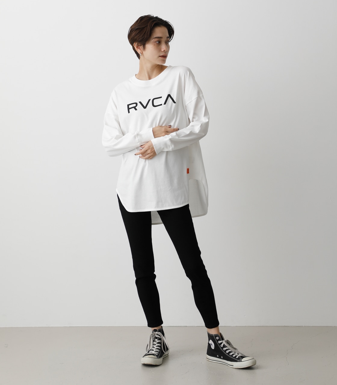 RVCA×AZUL FRONT LOGO TEE/RVCA×AZULフロントロゴTシャツ 詳細画像 WHT 4