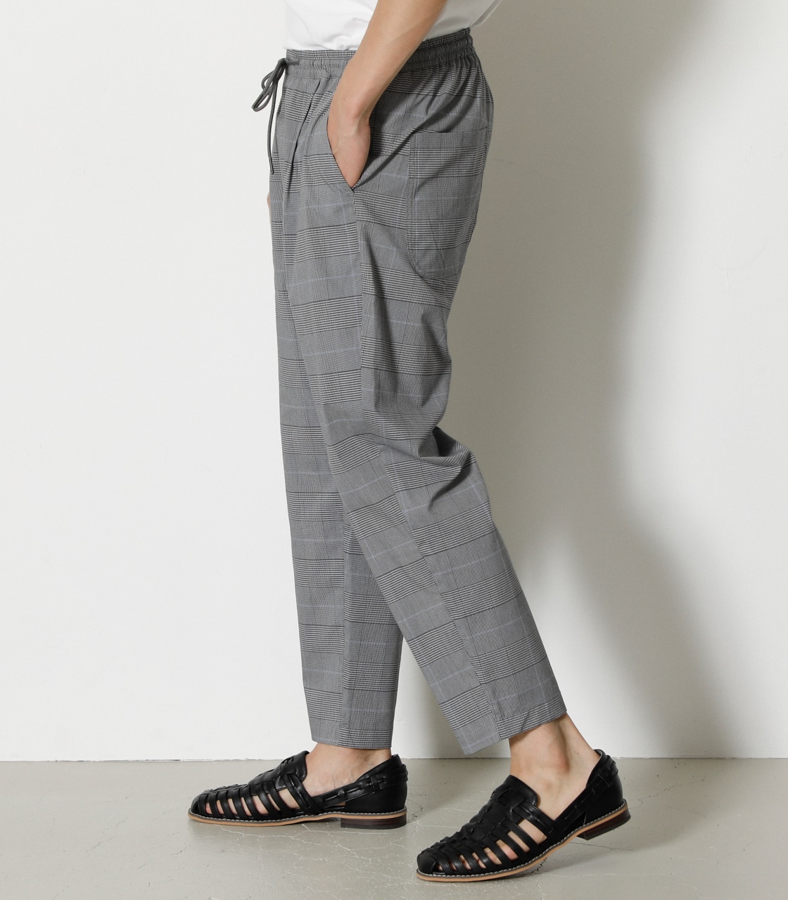 TAPERED CROPPED PANTS/テーパードクロップドパンツ 詳細画像 柄GRY 2