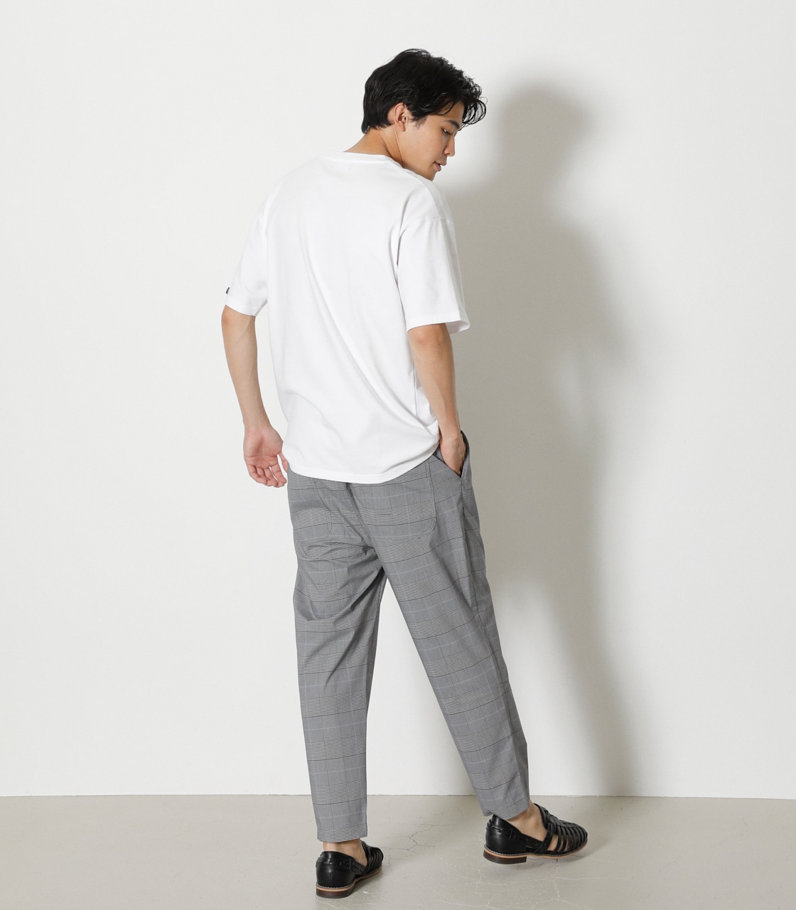 TAPERED CROPPED PANTS/テーパードクロップドパンツ 詳細画像 柄GRY 4