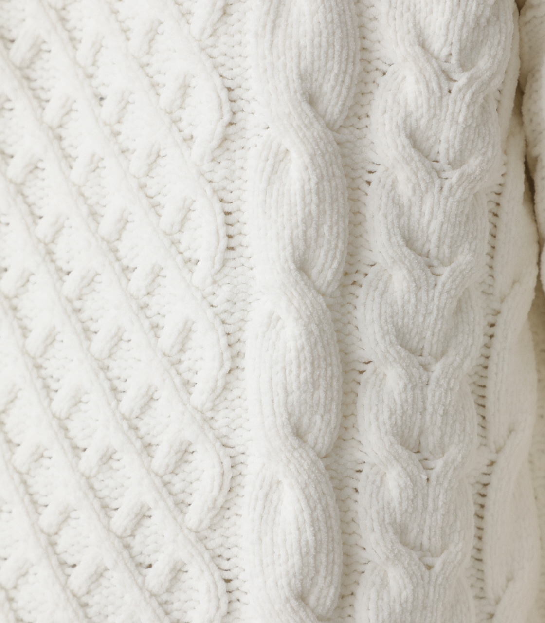 CHENILLE CABLE PULLOVER/シェニールケーブルプルオーバー 詳細画像 WHT 10