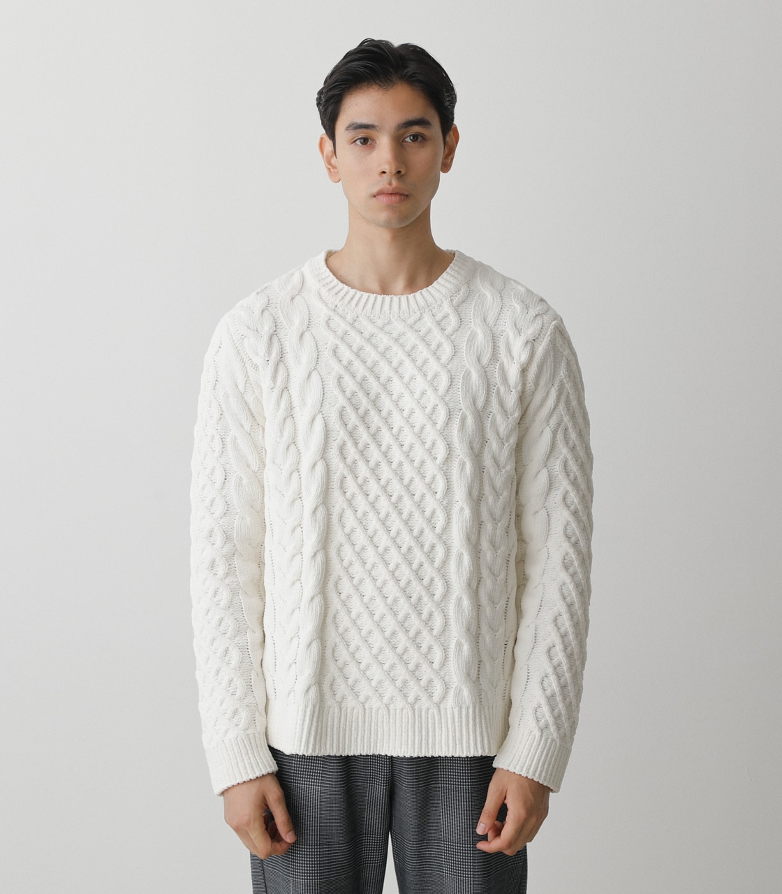 CHENILLE CABLE PULLOVER/シェニールケーブルプルオーバー 詳細画像 WHT 5