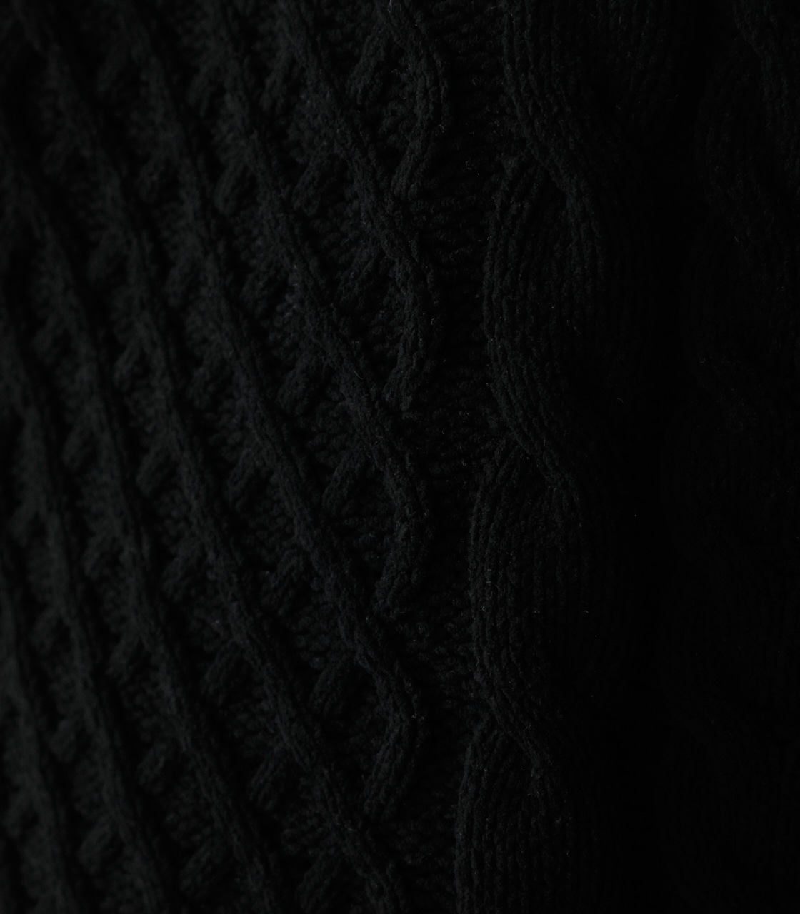 CHENILLE CABLE PULLOVER/シェニールケーブルプルオーバー 詳細画像 BLK 10