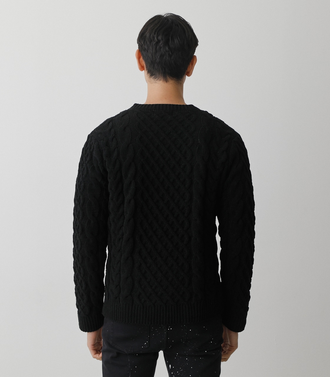 CHENILLE CABLE PULLOVER/シェニールケーブルプルオーバー 詳細画像 BLK 7