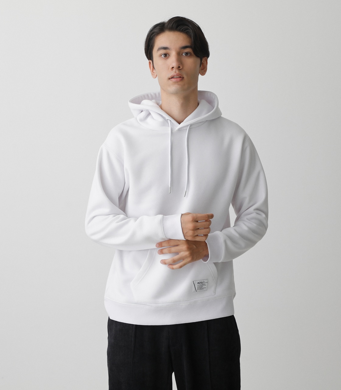 BRUSHED BACK COLOR HOODIE/ブラッシュドバックカラーフーディ 詳細画像 WHT 1