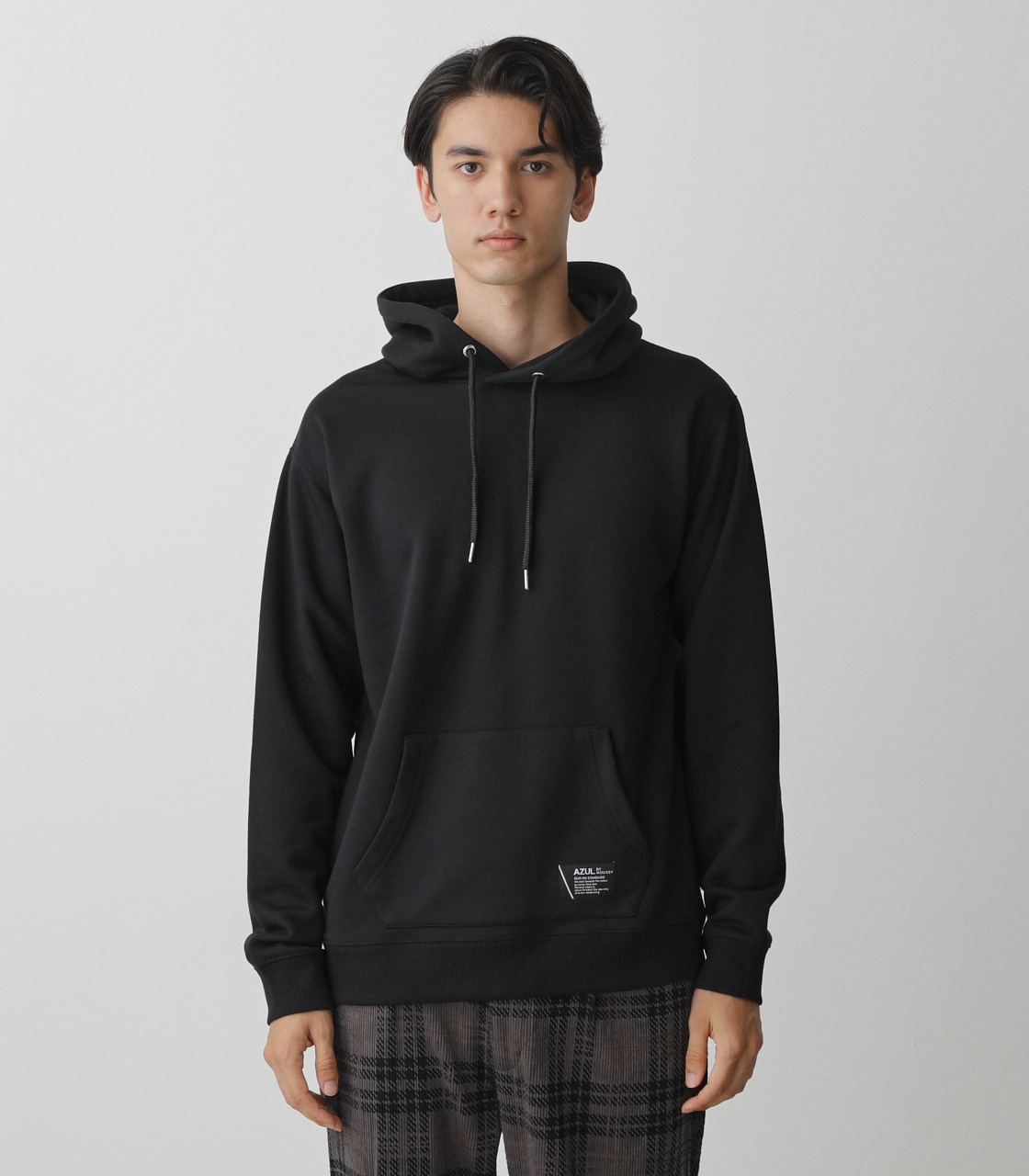 BRUSHED BACK COLOR HOODIE/ブラッシュドバックカラーフーディ 詳細画像 BLK 5