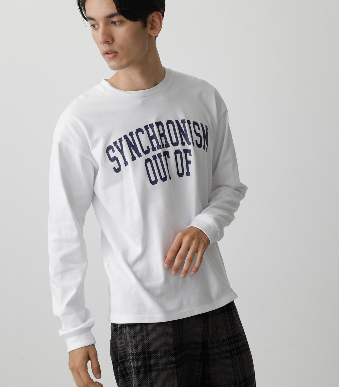 OUT OF SYNCHRONISM LONG TEE/アウトオブシンクロロングTシャツ 詳細画像 WHT 2