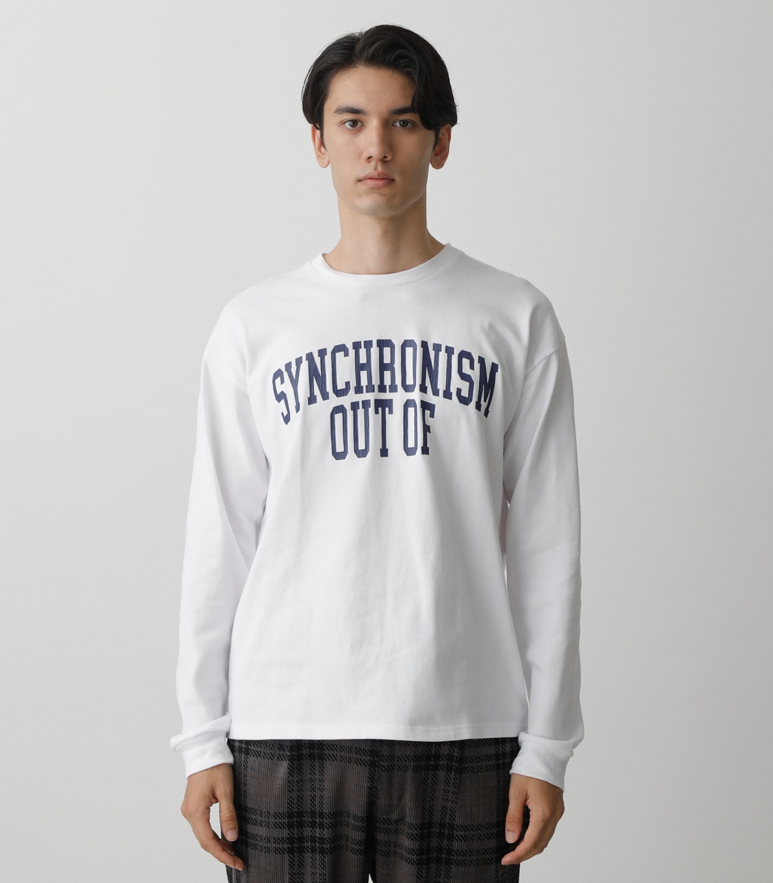OUT OF SYNCHRONISM LONG TEE/アウトオブシンクロロングTシャツ 詳細画像 WHT 5