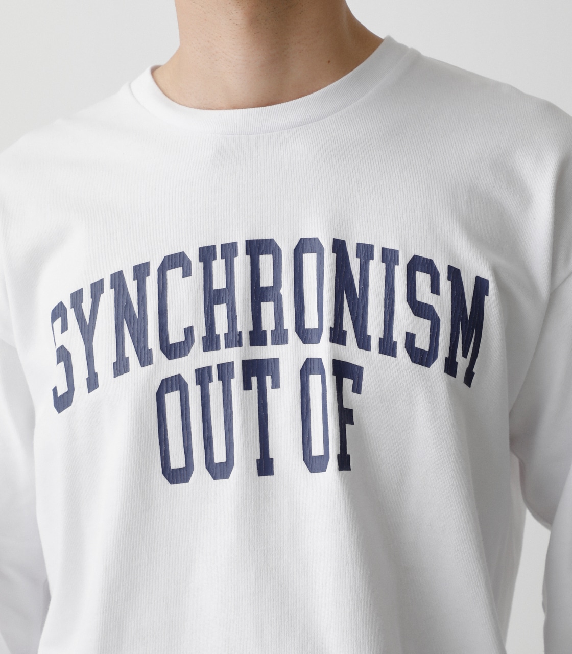 OUT OF SYNCHRONISM LONG TEE/アウトオブシンクロロングTシャツ 詳細画像 WHT 8