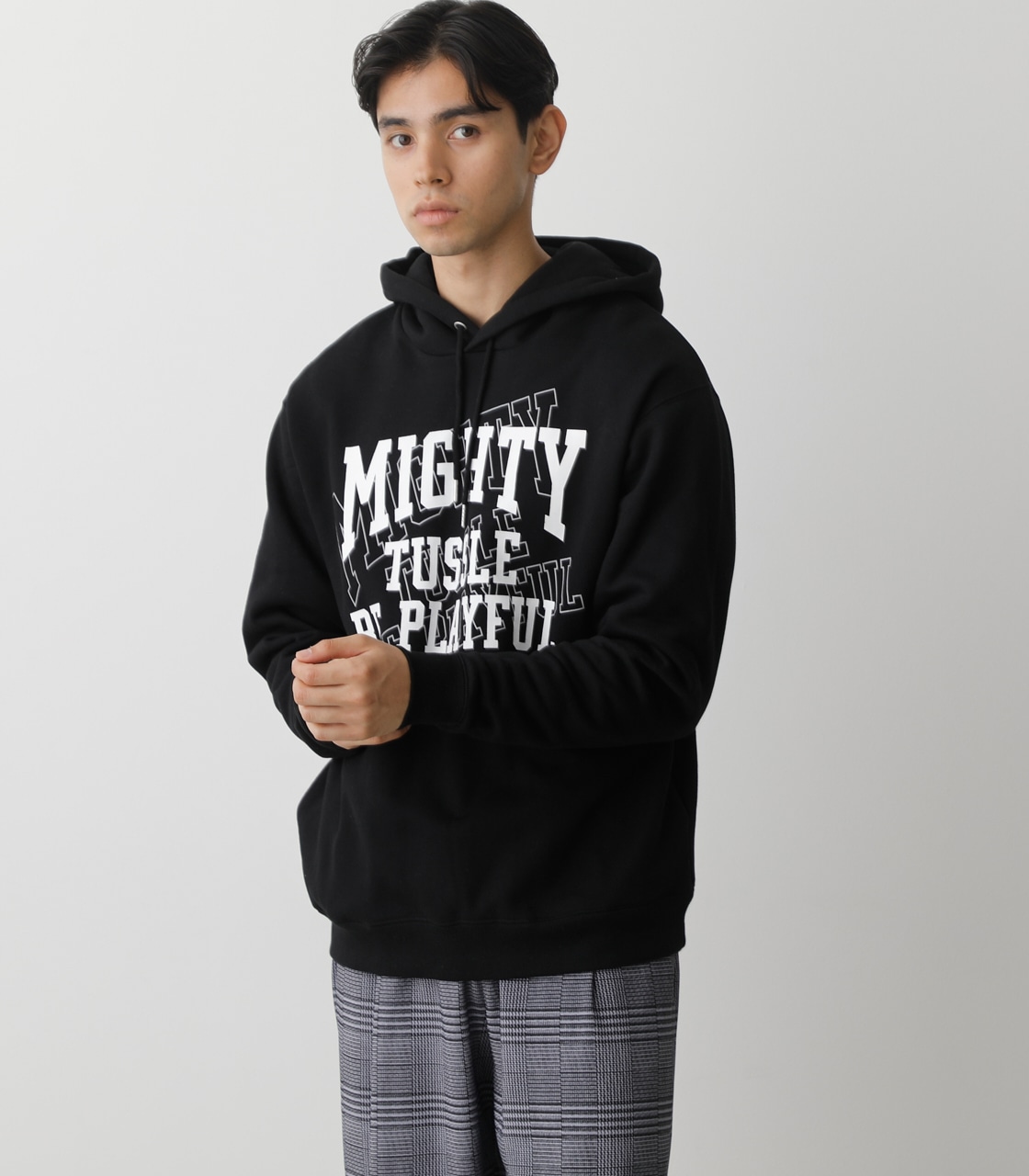 MIGHTY TUSSELL HOODIE/MIGHTYTUSSELLフーディ 詳細画像 BLK 1