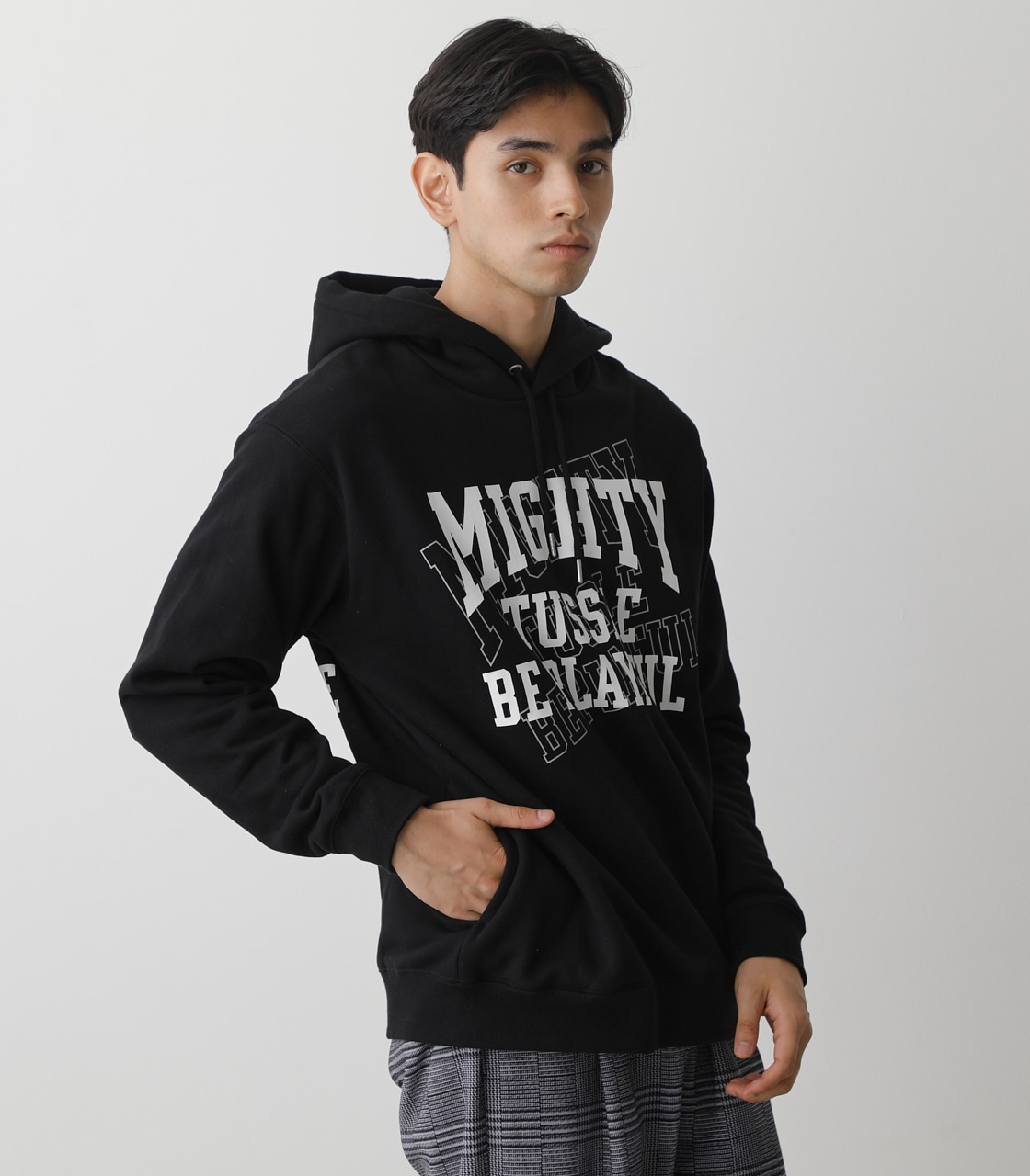 MIGHTY TUSSELL HOODIE/MIGHTYTUSSELLフーディ 詳細画像 BLK 2
