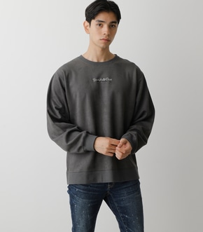 FAUX SUEDE EMBROIDERY PULLOVER/フェイクスエードエンブロイダリープルオーバー