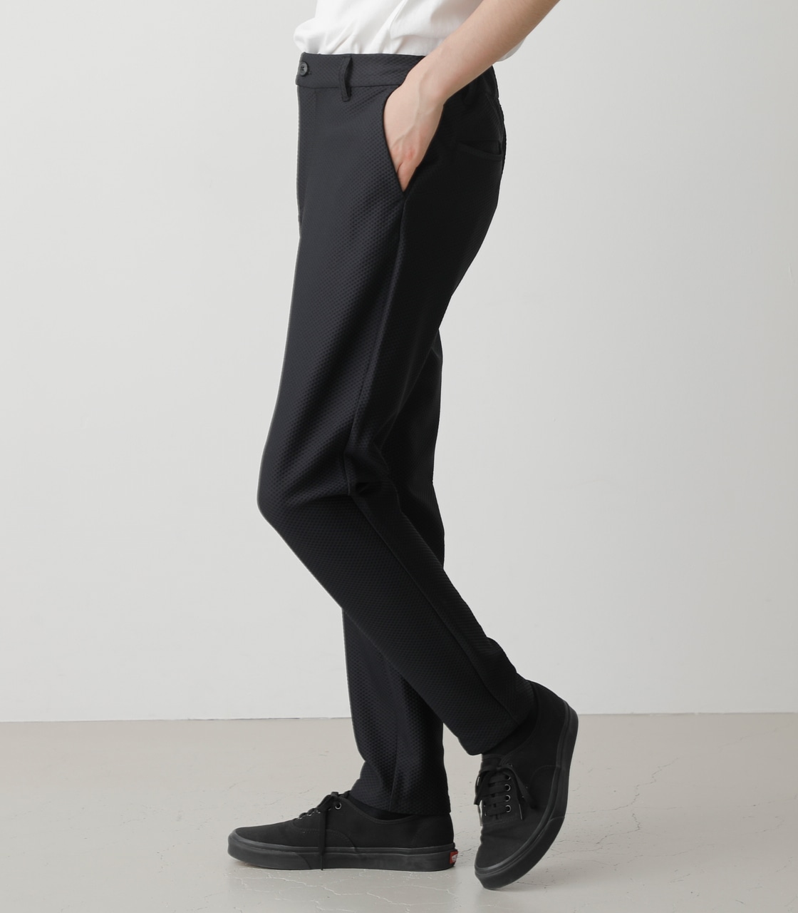 WAFFLE STRETCH PANTS/ワッフルストレッチパンツ 詳細画像 BLK 2