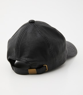 FAUX LEATHER CAP/フェイクレザーキャップ 詳細画像
