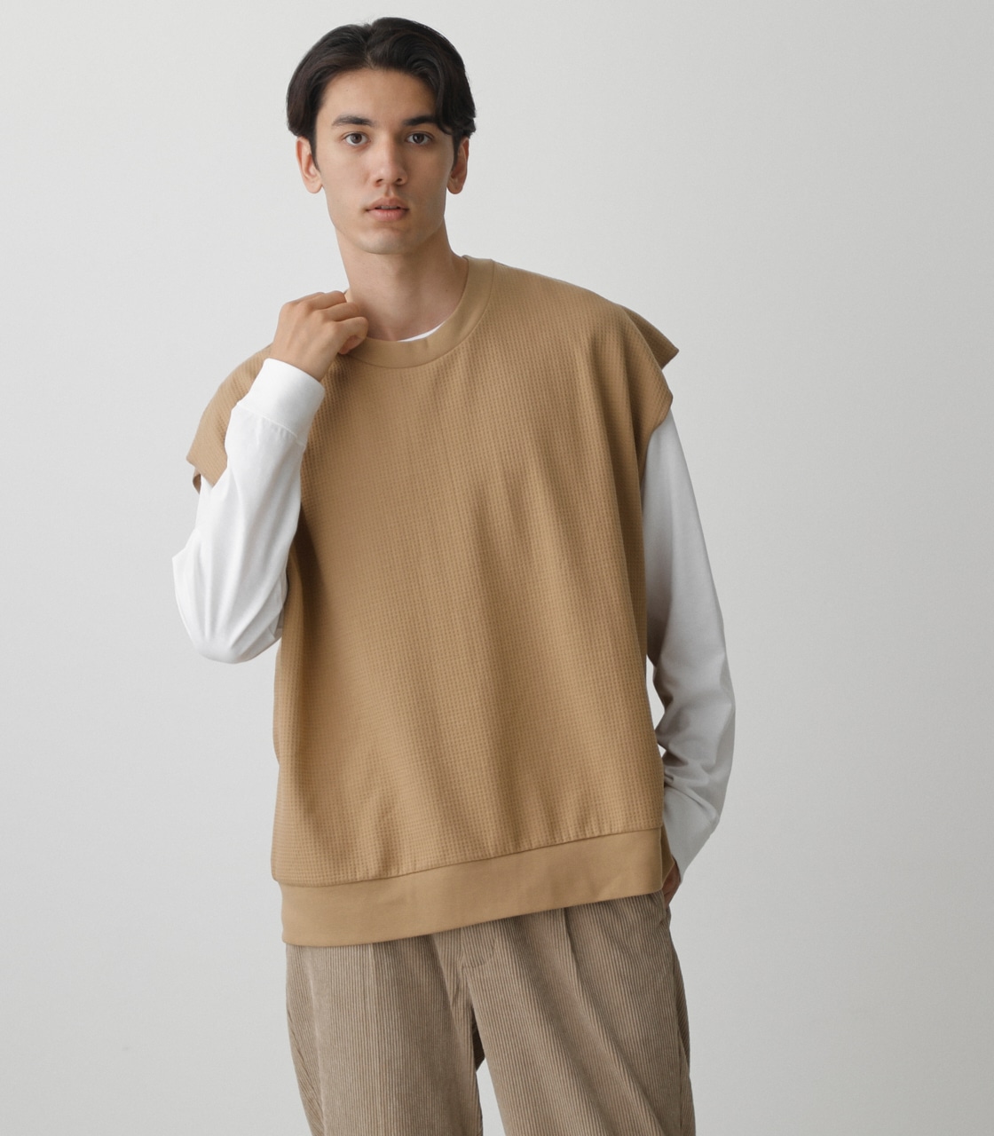 VEST SET LONG TEE/ベストセットロングTシャツ