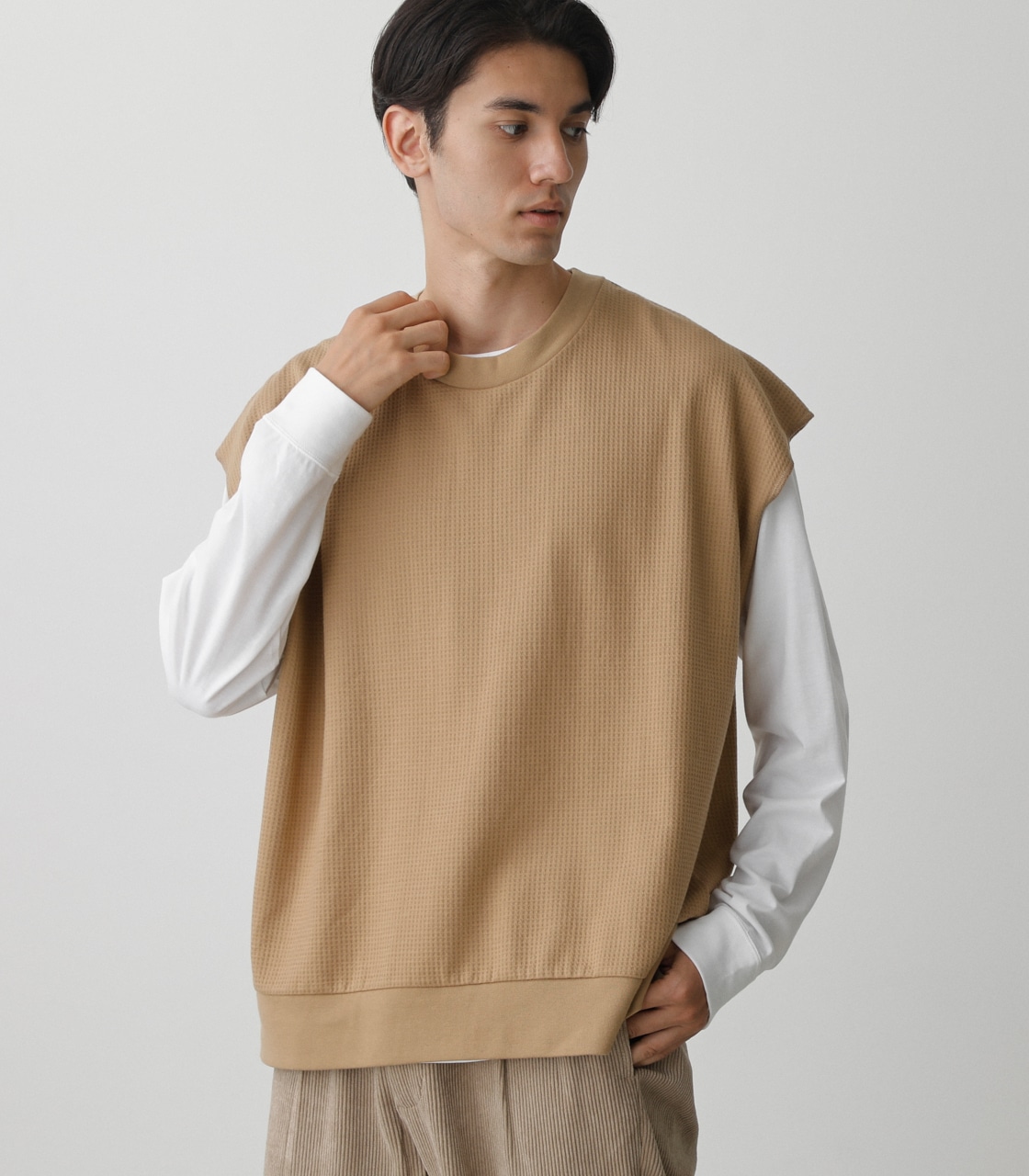 VEST SET LONG TEE/ベストセットロングTシャツ