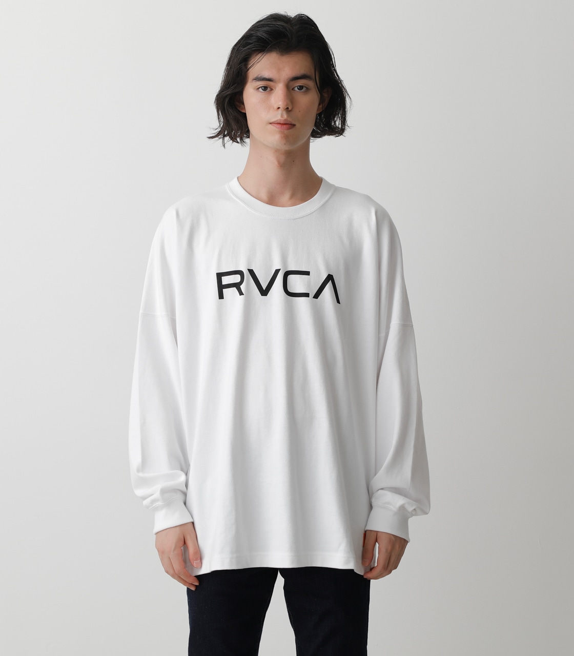 RVCA×AZUL LOGO LONG TEE/RVCA×AZULロゴロングTシャツ 詳細画像 WHT 5