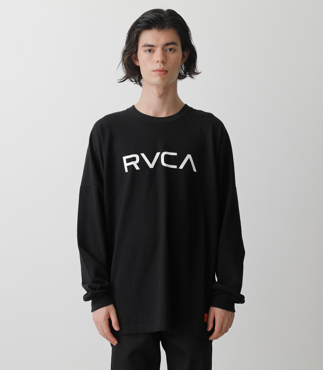RVCA×AZUL LOGO LONG TEE/RVCA×AZULロゴロングTシャツ 詳細画像 BLK 5