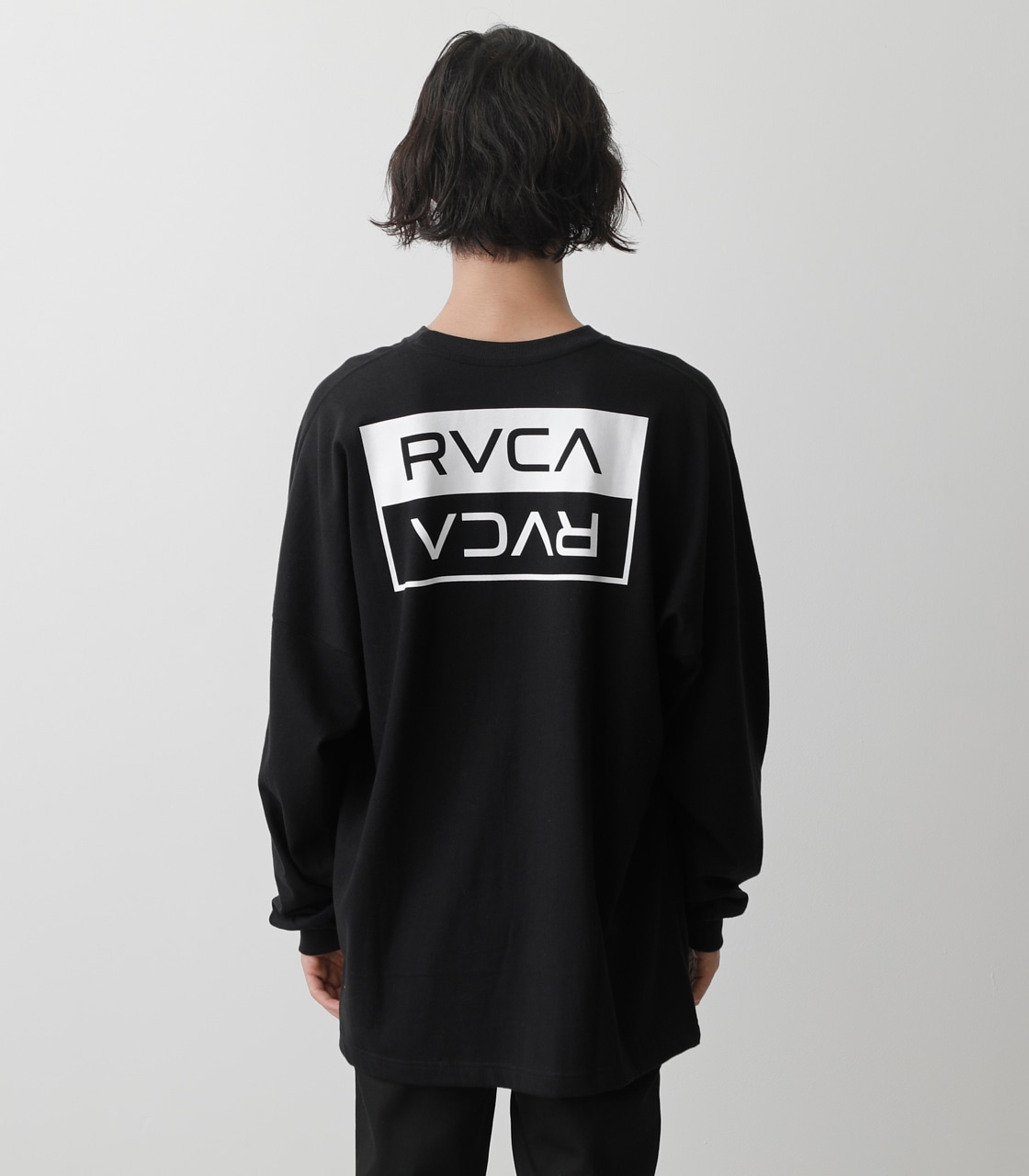 RVCA×AZUL LOGO LONG TEE/RVCA×AZULロゴロングTシャツ 詳細画像 BLK 7