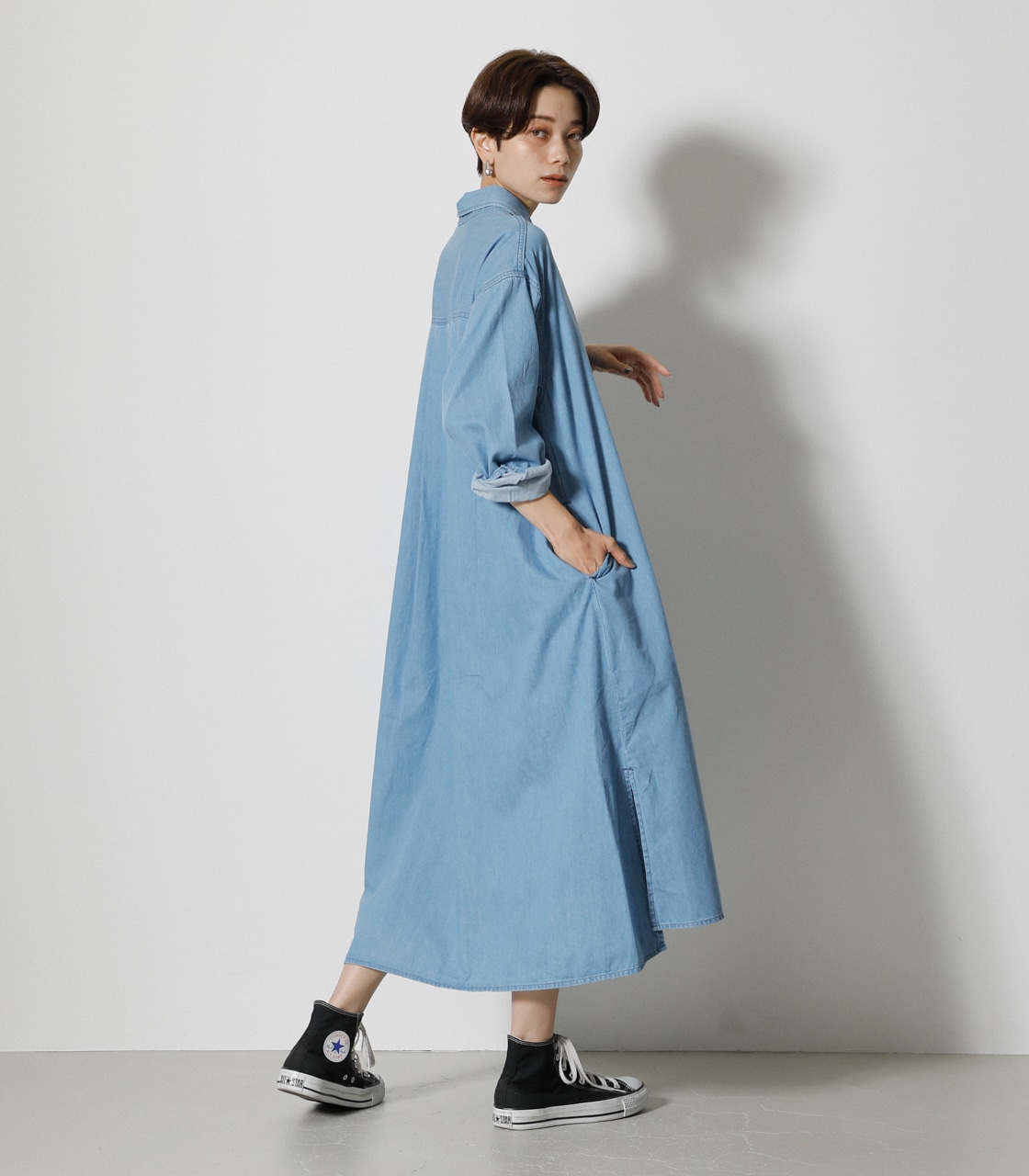 Lee Azul Denim Shirts Op Lee Azulデニムシャツワンピース Azul By Moussy アズールバイマウジー 公式通販サイト