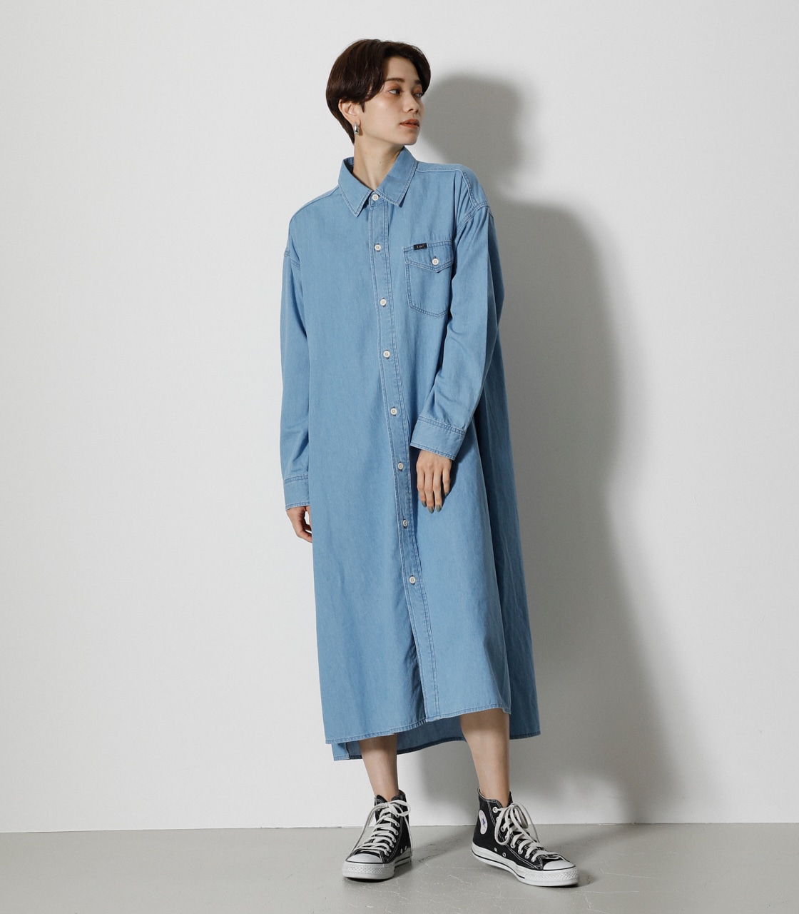 LEE×AZUL DENIM SHIRTS OP/LEE×AZULデニムシャツワンピース｜AZUL BY MOUSSY（アズール バイマウジー）公式通販サイト